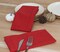 Set of 12 Hemstitch Cloth Dinner Napkins 100% Cotton - Soft Durable Washable -Ideal for Events Wedding Fall Thanksgiving and Christmas - Perfect Everyday Use Table Linen 18x18 - Red